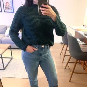 Green cozy sweater